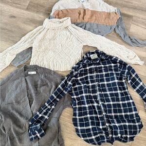 hollister, american eagle and abercrombie sweater bundle
